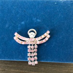 Pink Angel Pin with Halo
